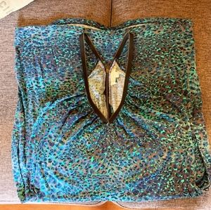 Flowy animal print dress with pockets